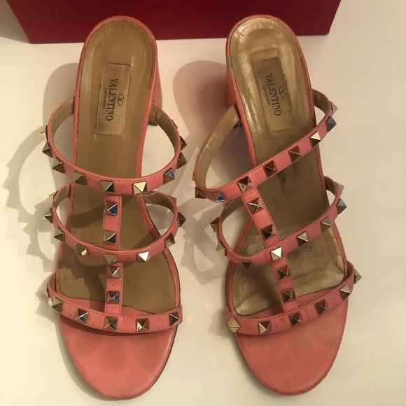 Valentino mules coral pink - Picture 1 of 8